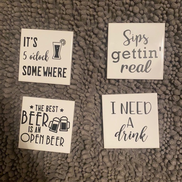 Home Made Coaster Set - Picture 1 of 3